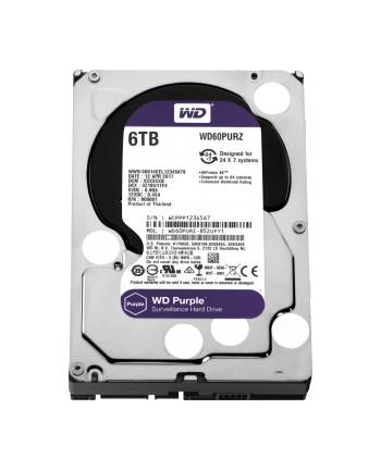 Dysk HDD Western Digital PURPLE 3 5  6TB SATA III 64MB 5400obr/min WD60PURX nr 1