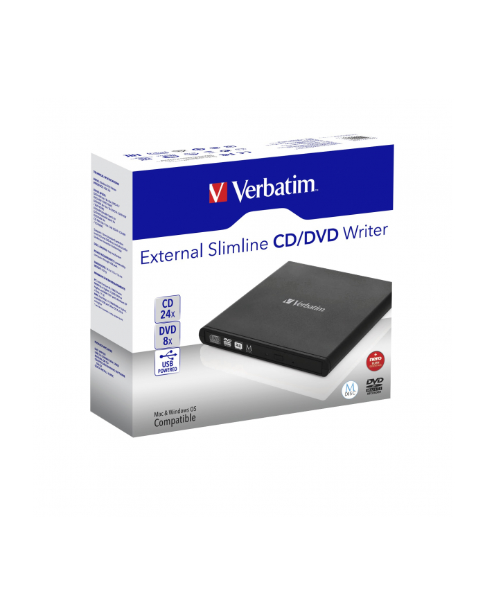 DVD-REC Slimline Verbatim USB 2.0 ZEWN (98938) główny