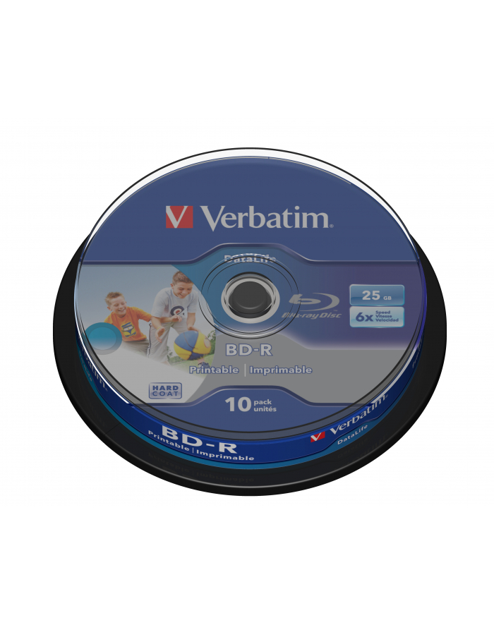 BD-R Verbatim Printable Datalife 25GB 6x 10szt. cake główny