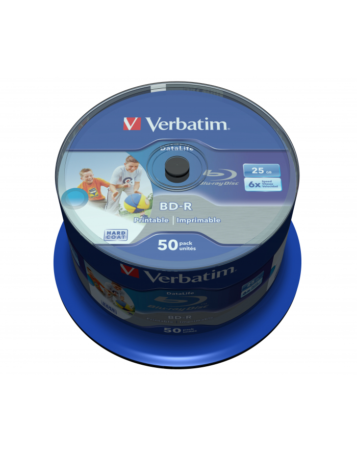 BD-R Verbatim Printable Datalife 25GB 6x 50szt. cake główny