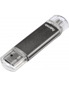 Hama Polska Flashdrive Leata Twin 64GB mikroUSB 2.0/USB 3.0 OTG czarny - nr 13