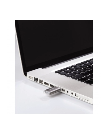 Hama Polska Flashdrive Laeta Twin 16GB USB 2.0 szary nr 1