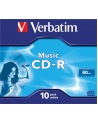 CD-R Verbatim Audio 700MB 16x 10szt. case - nr 28