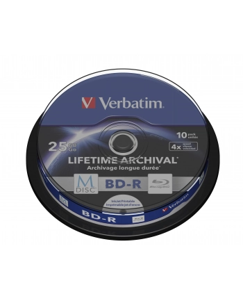 M-DISC BD-R VERBATIM 25GB X4 INKJET PRINT (CAKE 10) nr 1