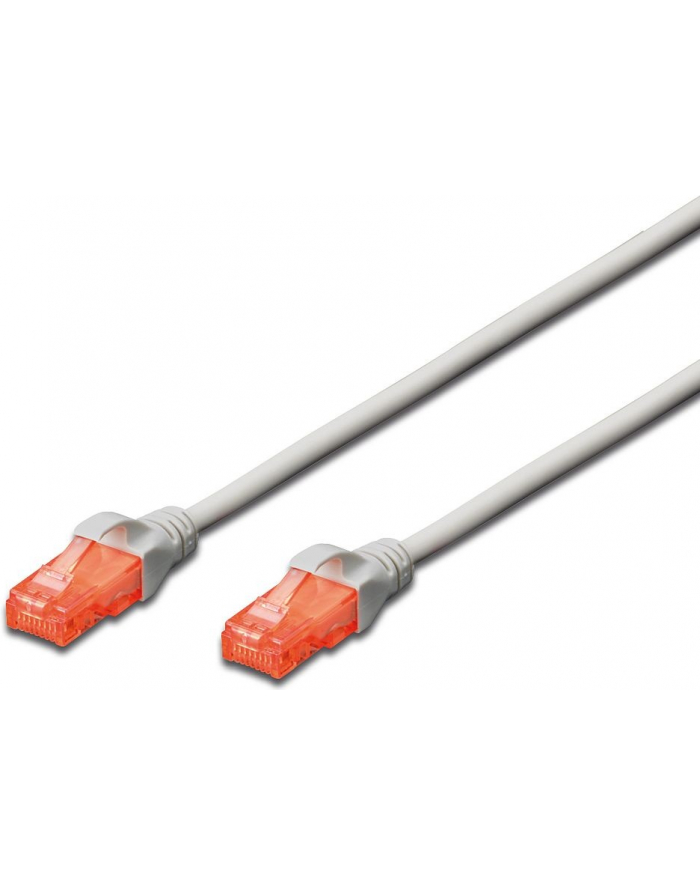 Digitus Patch cord nieekranowany U/UTP Kat.6 AWG 26/7 miedź LSOH szary 1,0m główny