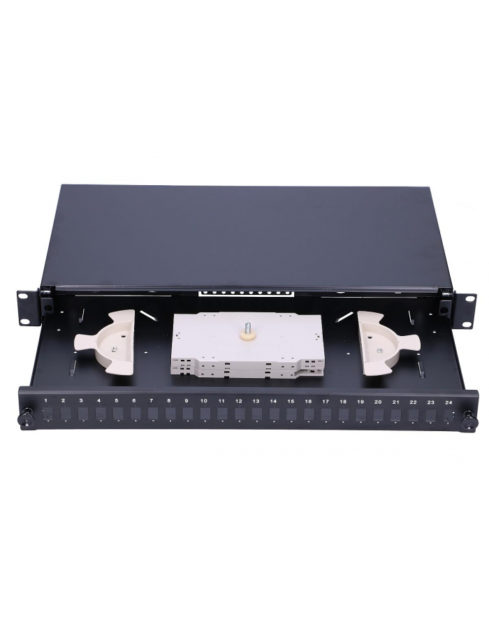 EXTRALINK 24 CORE FIBER OPTIC PATCH PANEL BLACK główny