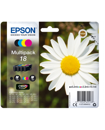 Multipack T1806 CMYK 3x3.3ml+1x5.2ml do XP-30 nr 1