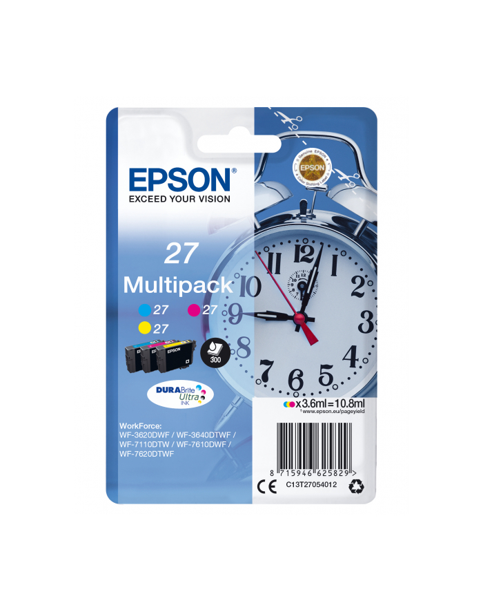 Trójpak CMY T2705 3x3.6ml do WF-3620/WF-7x10 główny