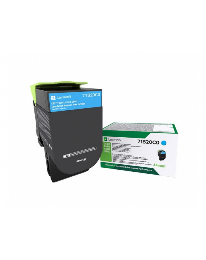 Toner Lexmark zwrotny cyan | 2300 str | CS/CX3/4/517 główny