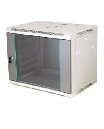 Szafka rack 19' 18U 600x450 szara (drzwi szklane) nr 2