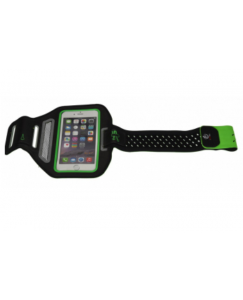 Etui opaska sportowa na ramię na telefon do 4,7' ACTIVE A47 kolor czarno zielony