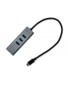 i-tec USB-C Metal 3-portowy HUB z adapterem Gigabit Ethernet - nr 14