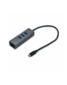 i-tec USB-C Metal 3-portowy HUB z adapterem Gigabit Ethernet - nr 52