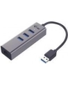 i-tec USB 3.0 Metal 3 port HUB Gigabit Ethernet 1x USB 3.0 do RJ-45 3x USB 3.0 - nr 30