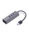 i-tec USB 3.0 Metal 3 port HUB Gigabit Ethernet 1x USB 3.0 do RJ-45 3x USB 3.0 - nr 8