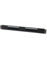 TechlyPro Patch panel 19'' 1U UTP 16 portów RJ45 Cat6 T568A/B czarny - nr 10