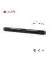 TechlyPro Patch panel 19'' 1U UTP 16 portów RJ45 Cat6 T568A/B czarny - nr 9