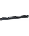 TechlyPro Patch panel 19'' 1U UTP 24 porty RJ45 Cat6 T568A/B czarny - nr 2