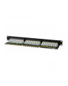 TechlyPro Patch panel 19'' 1U STP 24 porty RJ45 Cat6A T568A/B z półką czarny - nr 10