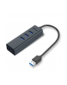 i-tec USB 3.0 Metal 3 port HUB Gigabit Ethernet 1x USB 3.0 do RJ-45 3x USB 3.0 - nr 22