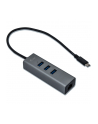 i-tec USB-C Metal 3-portowy HUB z adapterem Gigabit Ethernet - nr 59