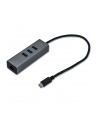 i-tec USB-C Metal 3-portowy HUB z adapterem Gigabit Ethernet - nr 60