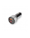Ładowarka samochodowa Qualcomm Quick Charge 3.0, 2xUSB (3A/2,4A), czarno-srebrna - nr 20