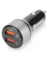 Ładowarka samochodowa Qualcomm Quick Charge 3.0, 2xUSB (3A/2,4A), czarno-srebrna - nr 23