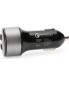 Ładowarka samochodowa Qualcomm Quick Charge 3.0, 2xUSB (3A/2,4A), czarno-srebrna - nr 24