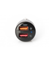 Ładowarka samochodowa Qualcomm Quick Charge 3.0, 2xUSB (3A/2,4A), czarno-srebrna - nr 37