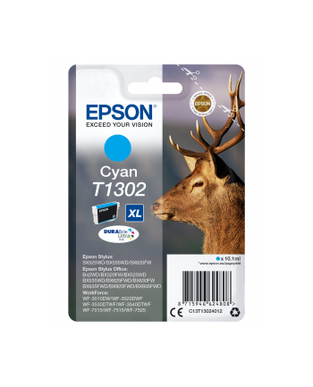 Tusz Epson T1302 (do drukarki Epson  oryginał C13T13024010 765str. 10 1ml cyan) nr 1