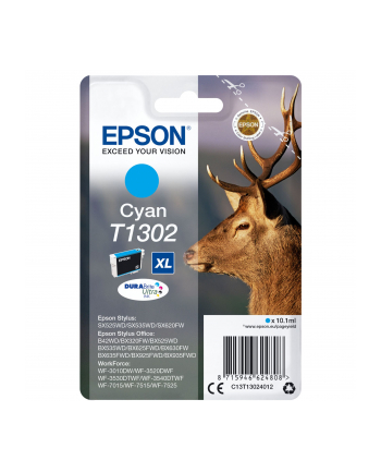 Tusz Epson T1302 (do drukarki Epson  oryginał C13T13024010 765str. 10 1ml cyan) nr 2