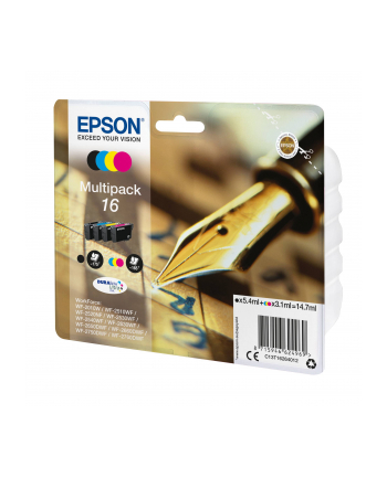 Tusz multipack Epson T1626 (do drukarki Epson  oryginał C13T16264010/C13T16264012 1x5 4  3x3 1ml cyan czarny yellow magenta) nr 2