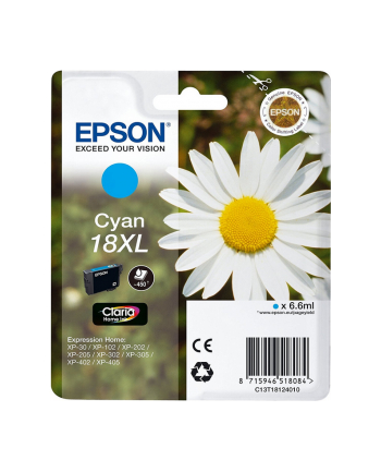 Tusz Epson T1812/18XL (do drukarki Epson  oryginał C13T18124010 450str. 6 6ml cyan) nr 1