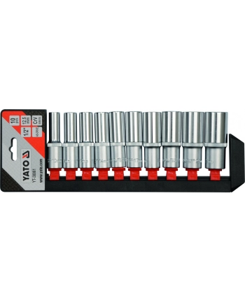 ZESTAW NASADEK DŁUGICH 1/2'' 10szt. YATO nr 1