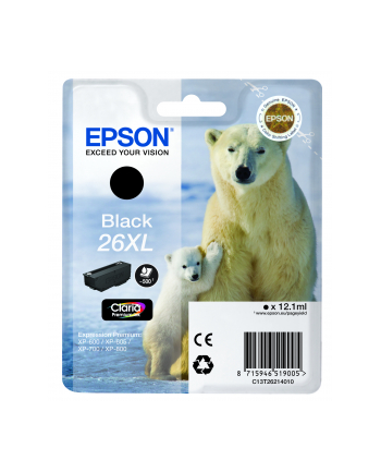 Epson Tusz T2621 BLACK   12.2ml do XP-600/700/800 nr 1