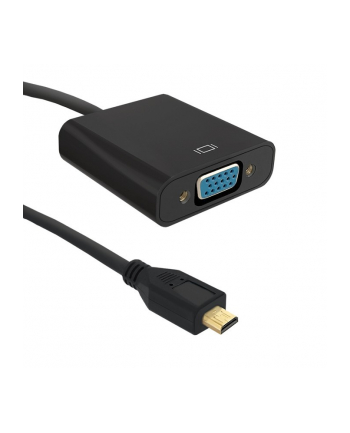 Qoltec Adapter Slim Port M / HDMI F + Micro USB