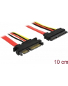 Delock Przewód przedłużający SATA 6 Gb/s 22-pin > SATA 22-pin (5V+12V) 10cm - nr 19