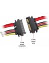 Delock Przewód przedłużający SATA 6 Gb/s 22-pin > SATA 22-pin (5V+12V) 10cm - nr 20