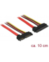 Delock Przewód przedłużający SATA 6 Gb/s 22-pin > SATA 22-pin (5V+12V) 10cm - nr 22