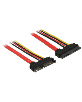 Delock Przewód przedłużający SATA 6 Gb/s 22-pin > SATA 22-pin (5V+12V) 10cm