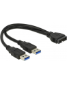 Delock Kabel USB 3.0 Pin header > 2 x USB 3.0 AM, 25 cm, wewnętrzny - nr 13