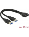 Delock Kabel USB 3.0 Pin header > 2 x USB 3.0 AM, 25 cm, wewnętrzny - nr 14