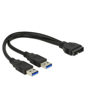Delock Kabel USB 3.0 Pin header > 2 x USB 3.0 AM, 25 cm, wewnętrzny nr 1