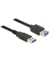 Delock Kabel Przedłużacz USB 3.0 AM-AF, 2m, czarny - nr 34