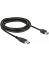 Delock Kabel Przedłużacz USB 3.0 AM-AF, 3m, czarny - nr 23