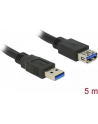Delock Kabel Przedłużacz USB 3.0 AM-AF, 5m, czarny - nr 22