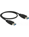 Delock Kabel USB 3.0 AM-AM, 0.5m, czarny - nr 18