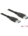 Delock Kabel USB 3.0 AM-AM, 1m, czarny - nr 14