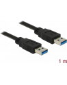 Delock Kabel USB 3.0 AM-AM, 1m, czarny - nr 15